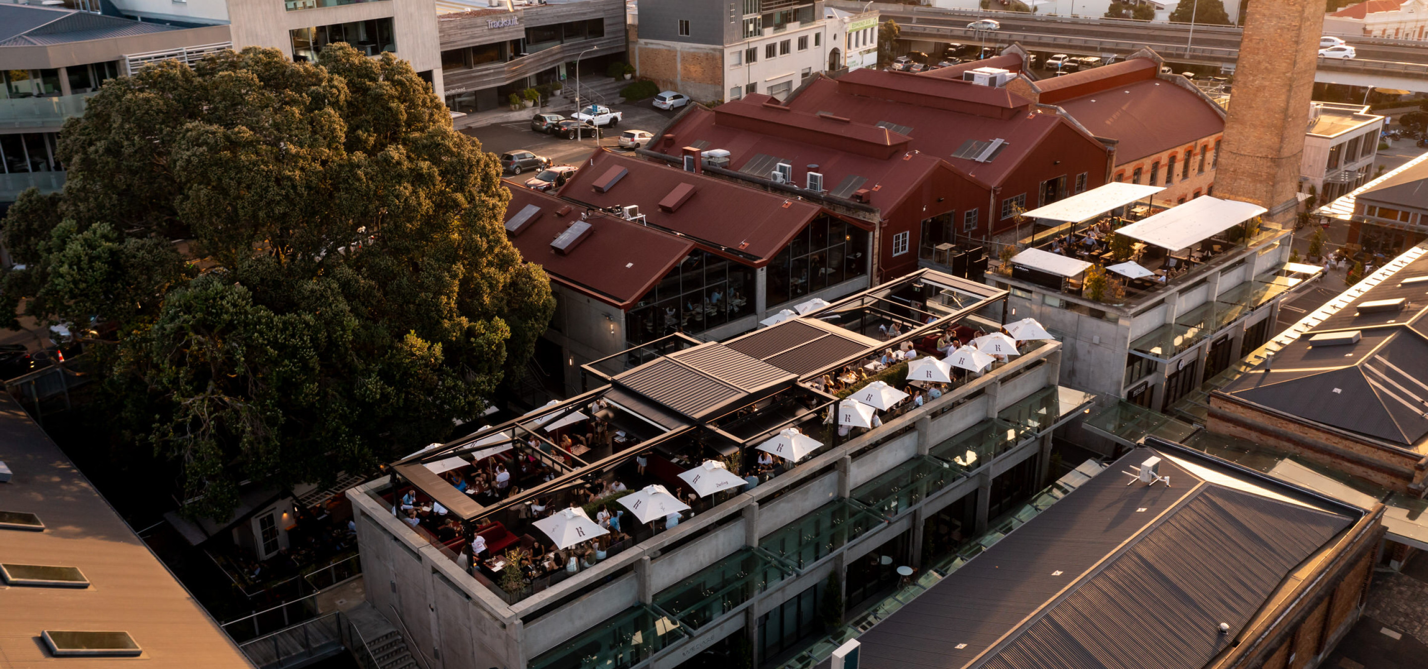 Aerial view of Darling on Drake