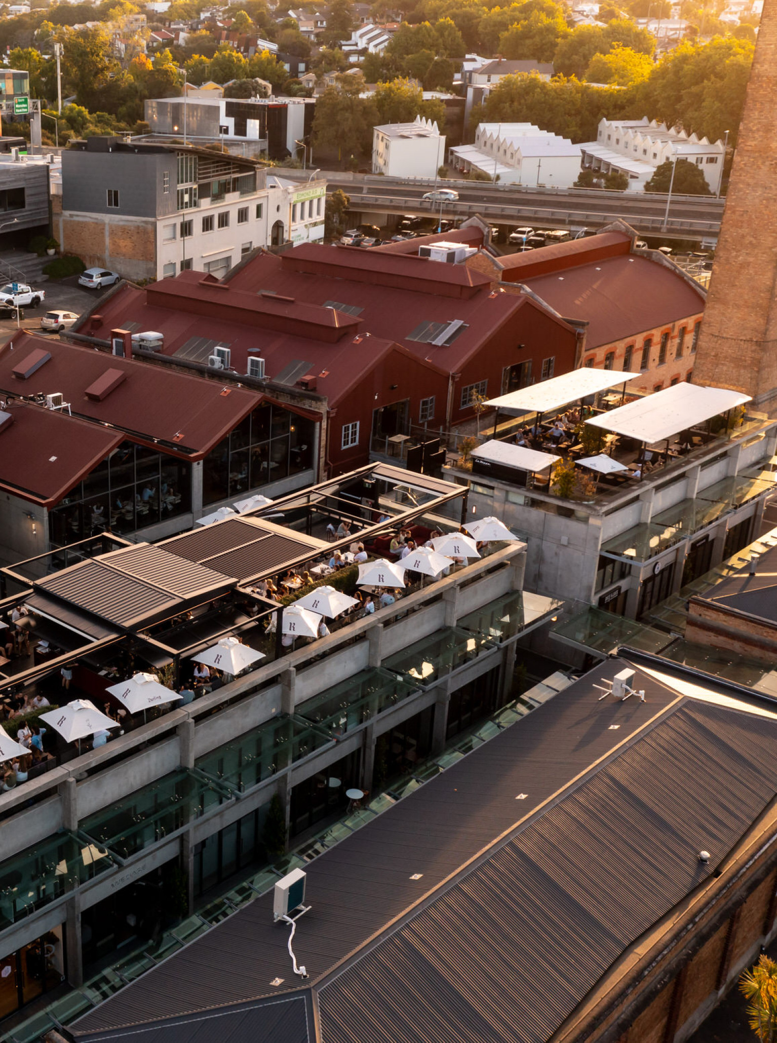 Aerial view of Darling on Drake