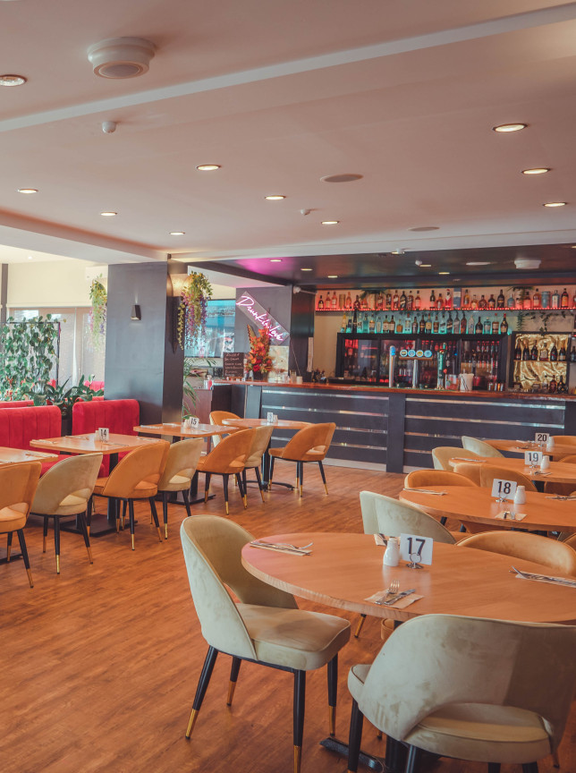 Dining area at Texas Events in Auckland