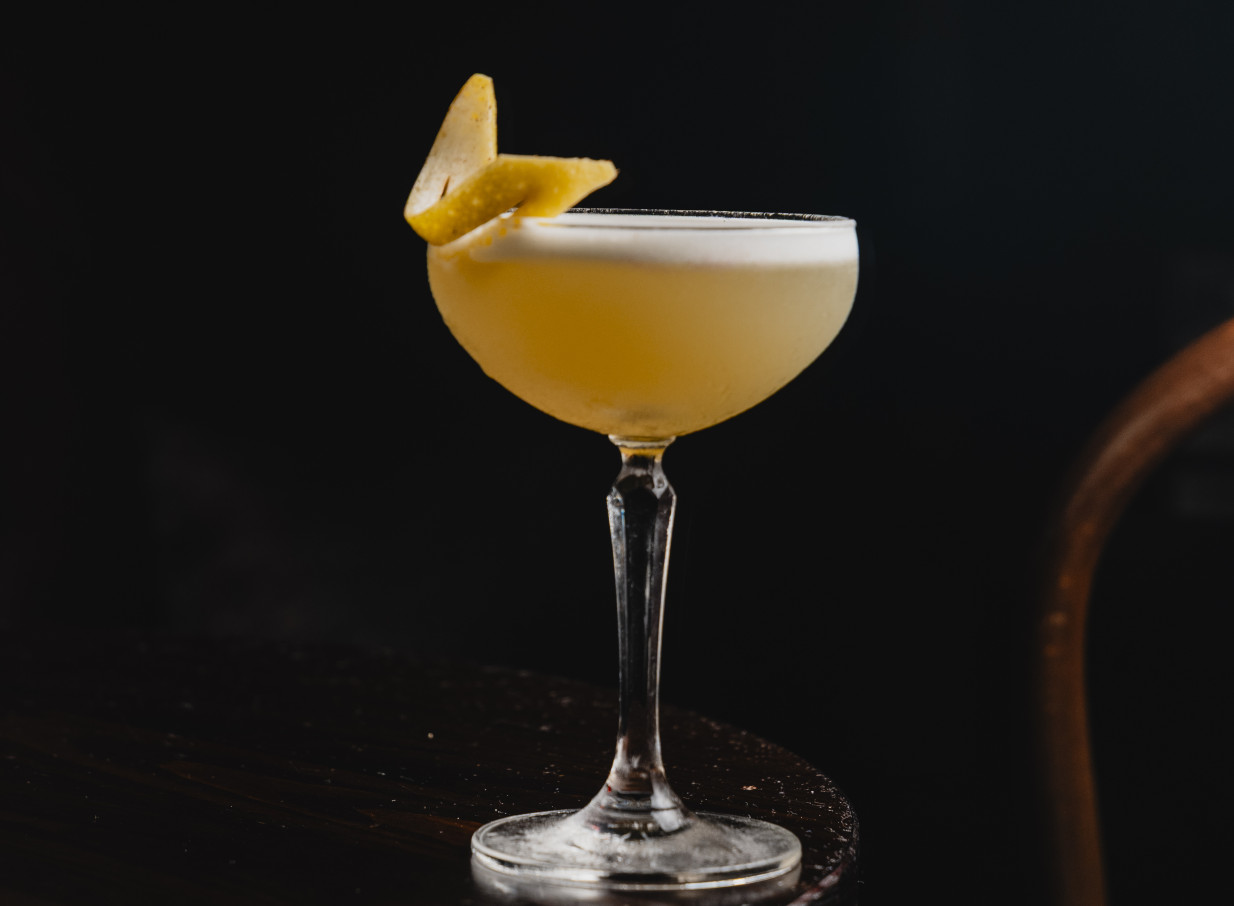 A chic cocktail in a coupe glass at 39 Ponsonby, Auckland's bohemian speakeasy.
