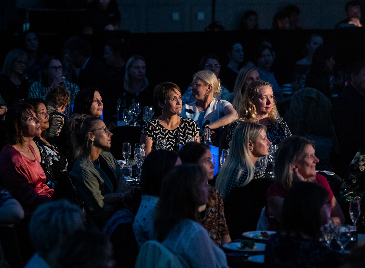 Guests attend an event at The Dunedin Centre, a venue renowned for its grand baroque style and modern facilities.