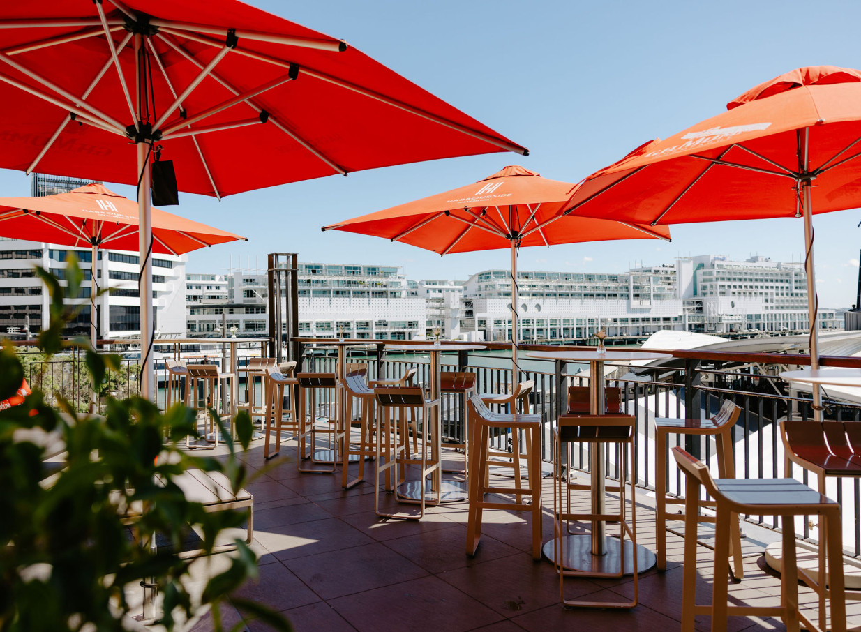 Balcony event space at Harbourside Ocean Bar Grill