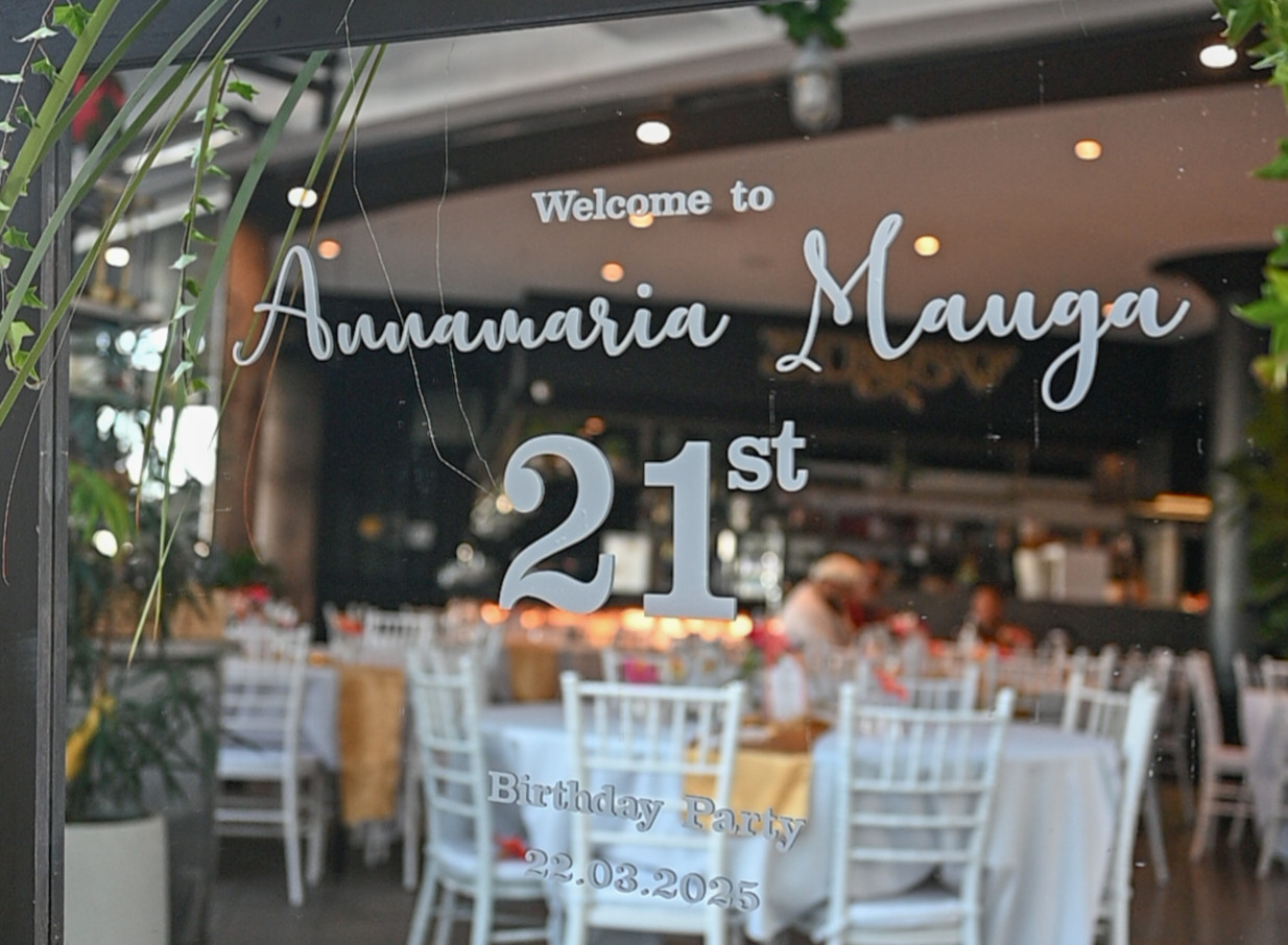 An indoor event space prepared for a birthday party at the modern, open-space Wharfside Function Centre in Auckland.